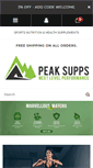 Mobile Screenshot of peaksupps.com