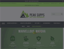 Tablet Screenshot of peaksupps.com